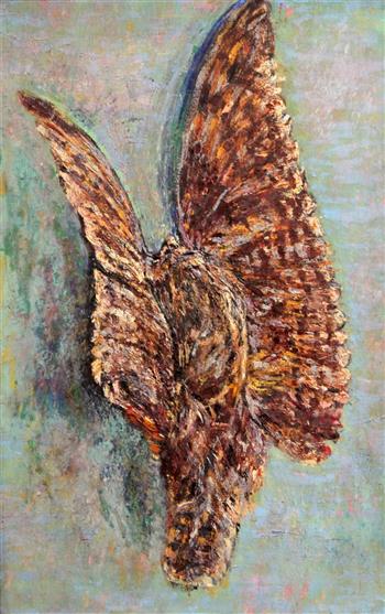 Alvaro Guevara (1894-1951) Moth c.1923, 23 x 15in.